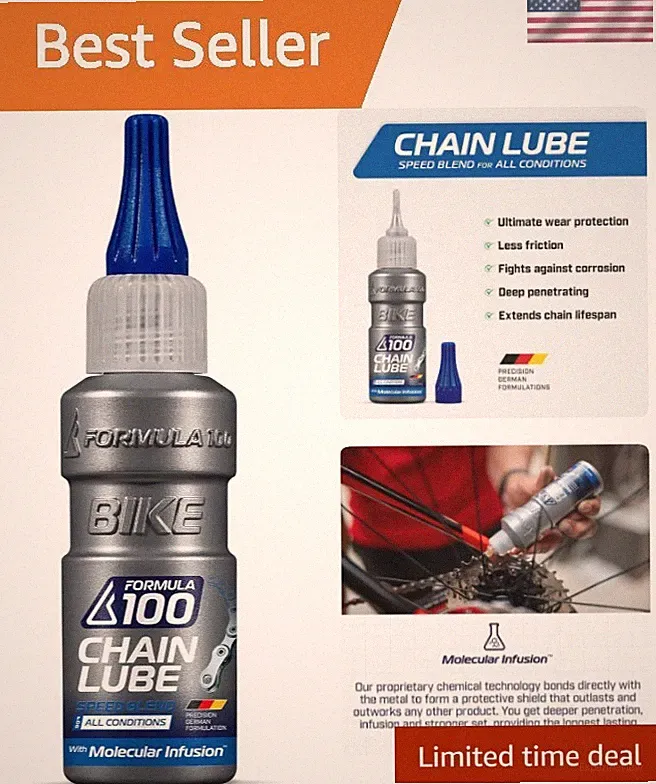 All Conditions Bike Chain Lube – All-Weather Lubricant for Bicycles & Electri...