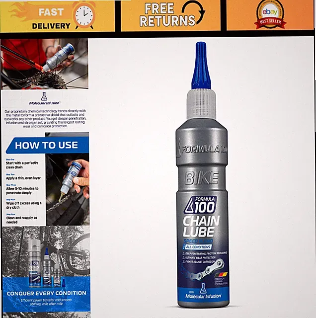 All-Weather Bike Chain Lube - Protects Against Wear, Reduces Friction, 120ml