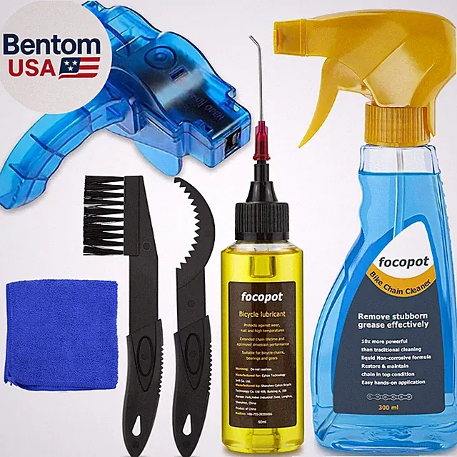 Bike Chain Cleaner Kit Including Chain Oil Lubricant,Bike Chain Degreaser,Chain