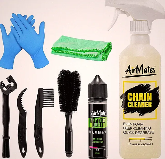 Bike Chain Cleaning Kit: Including Bicycle Chain Cleaner Degreaser, Cycling