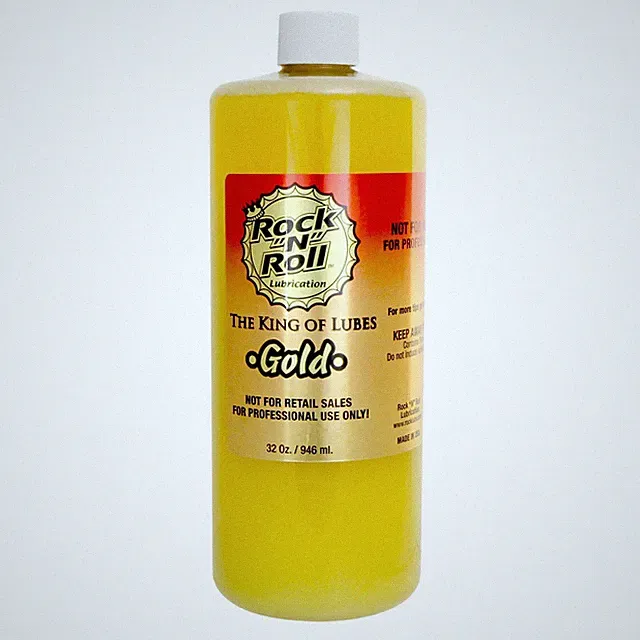 Bike Chain Lube Gold 32 oz Cleans Lubes Drivetrain Quiet Smooth Road MTB Cycling