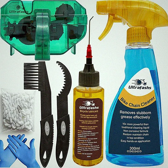 Bike Chain Oil Lubricant And Cleaner Set With Bicycle Degreaserwet Lubricantchai