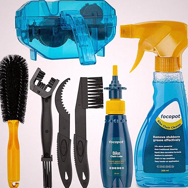 Bike Cleaning Kit Including Bicycle Chain Cleaner Degreaser,Cycling Chain Lube,C