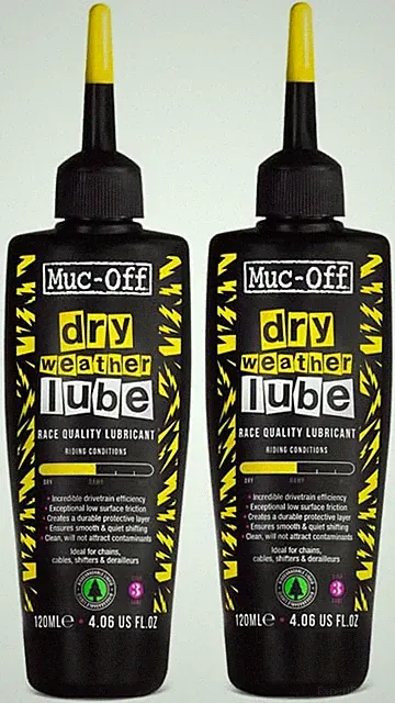 Dry Chain Lube, 2 Pack 4 Fl Oz - Bike Lube, Bike Chain Oil, Chain Wax for Dry We