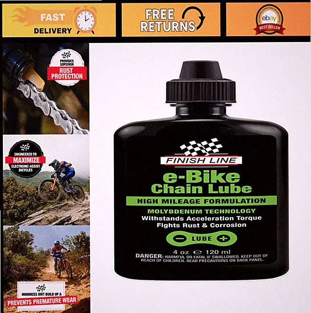 E-Bike & Exercise Bike Chain Lube - Smooth, Durable Lubrication, Rust Protection