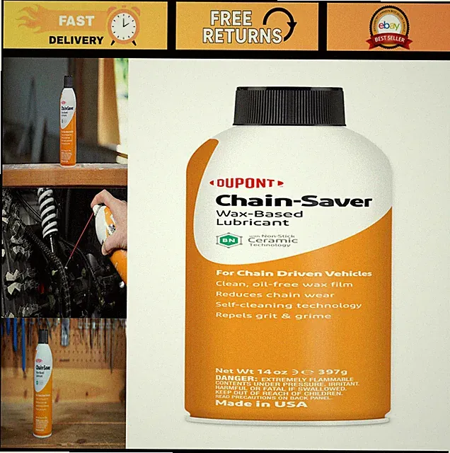 "Wax-Based Chain Lubricant - Long-Lasting Protection for Bicycles & Motorcycles"